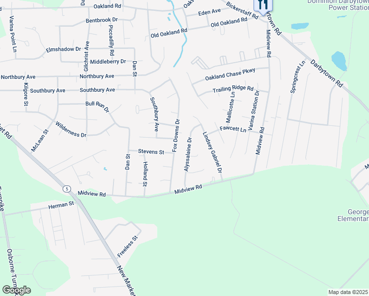 map of restaurants, bars, coffee shops, grocery stores, and more near 6832 Alyssalaine Drive in Richmond
