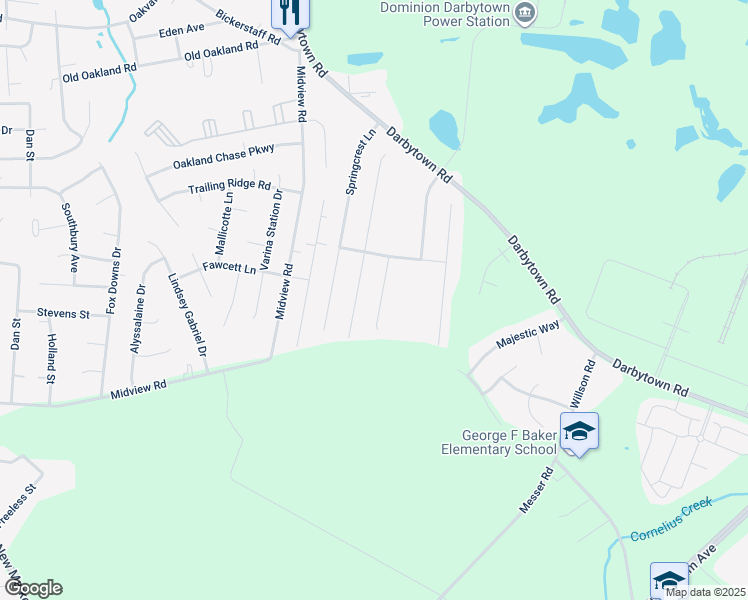 map of restaurants, bars, coffee shops, grocery stores, and more near 6432 Goldenrod Court in Richmond