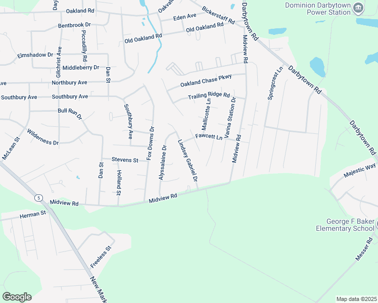 map of restaurants, bars, coffee shops, grocery stores, and more near 2109 Lindsey Gabriel Drive in Henrico