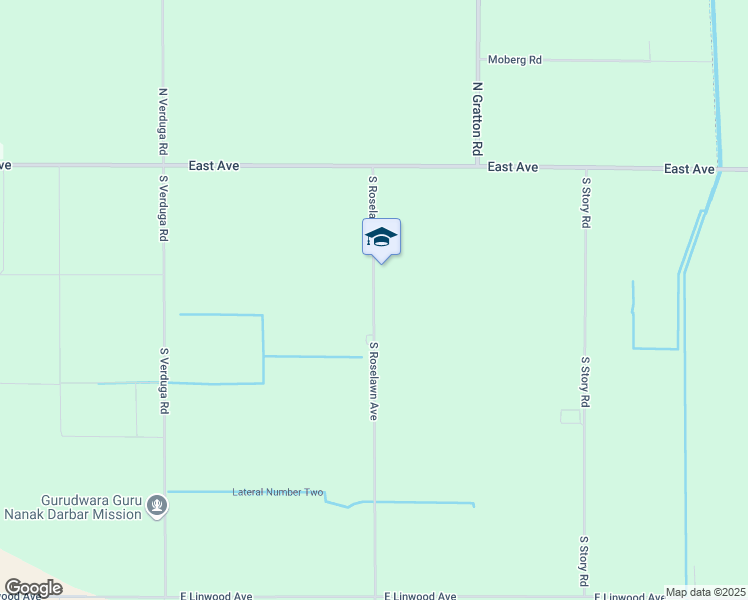 map of restaurants, bars, coffee shops, grocery stores, and more near 312 South Roselawn Avenue in Turlock