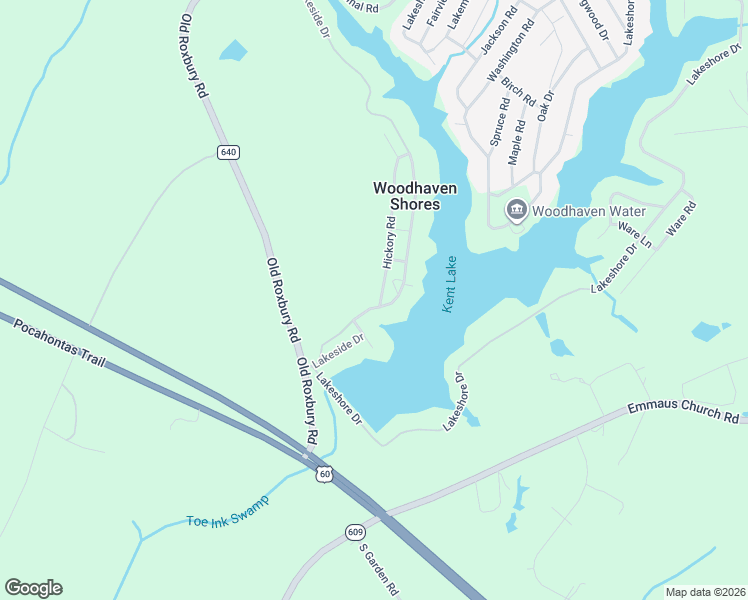 map of restaurants, bars, coffee shops, grocery stores, and more near 6201 Lakeside Drive in Quinton