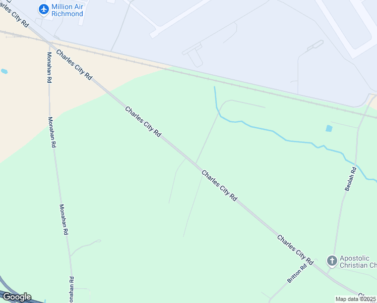map of restaurants, bars, coffee shops, grocery stores, and more near 3430 Charles City Road in Henrico