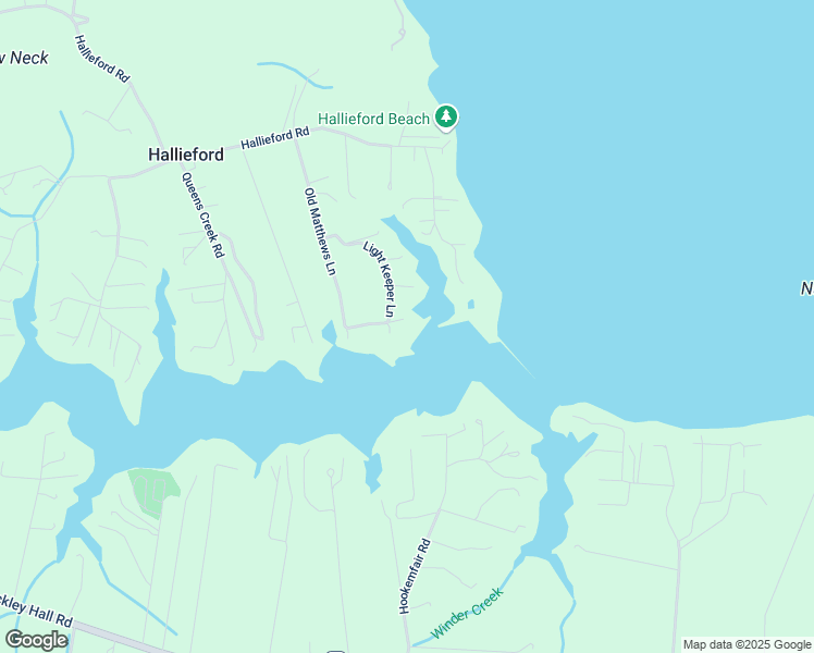 map of restaurants, bars, coffee shops, grocery stores, and more near Light Keeper Lane in Hallieford