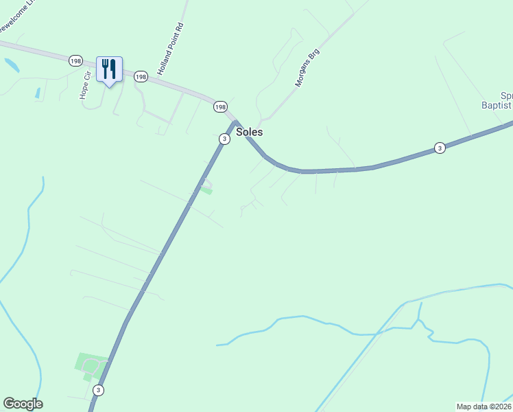 map of restaurants, bars, coffee shops, grocery stores, and more near 1-299 Jenkins Neck Road in Dutton
