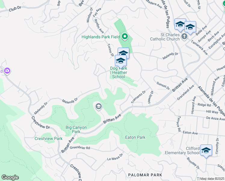 map of restaurants, bars, coffee shops, grocery stores, and more near 434 Portofino Drive in San Carlos