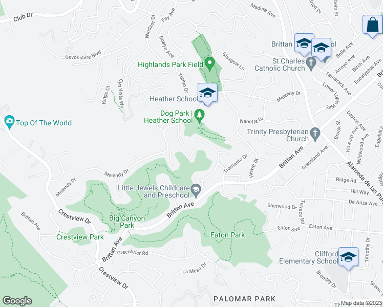 map of restaurants, bars, coffee shops, grocery stores, and more near 436 Portofino Drive in San Carlos