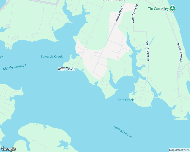 map of restaurants, bars, coffee shops, grocery stores, and more near 876 Gwynnville Road in Gwynn
