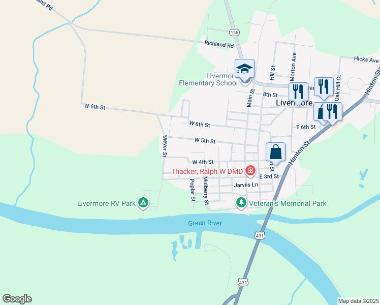 415 Jackson Street, Livermore KY Walk Score