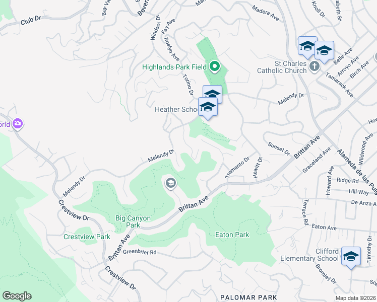 map of restaurants, bars, coffee shops, grocery stores, and more near 422 Portofino Drive in San Carlos