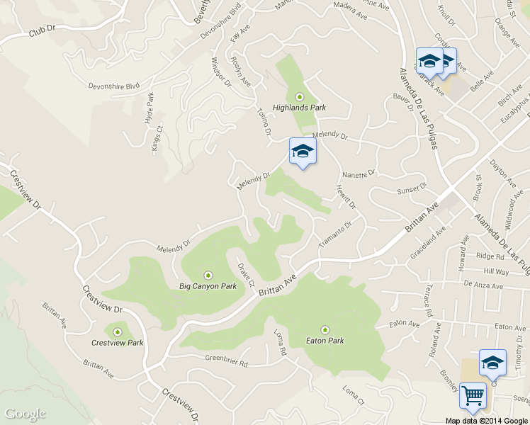 map of restaurants, bars, coffee shops, grocery stores, and more near 422 Portofino Drive in San Carlos