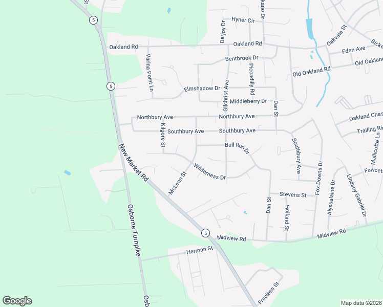 map of restaurants, bars, coffee shops, grocery stores, and more near 1211 Wilderness Drive in Richmond