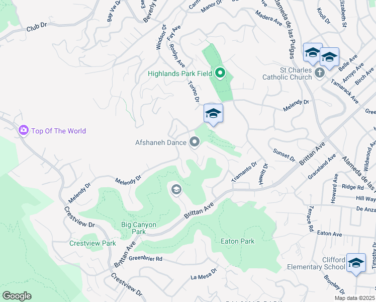map of restaurants, bars, coffee shops, grocery stores, and more near 405 Portofino Drive in San Carlos