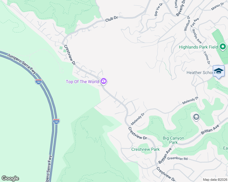 map of restaurants, bars, coffee shops, grocery stores, and more near 1 Clover Lane in San Carlos