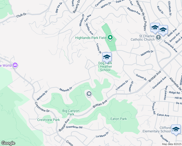 map of restaurants, bars, coffee shops, grocery stores, and more near 3009 Melendy Drive in San Carlos