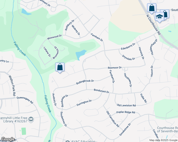 map of restaurants, bars, coffee shops, grocery stores, and more near 11771 Rexmoor Drive in Richmond