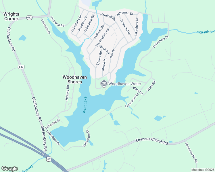 map of restaurants, bars, coffee shops, grocery stores, and more near 7242 Lakeshore Drive in Quinton