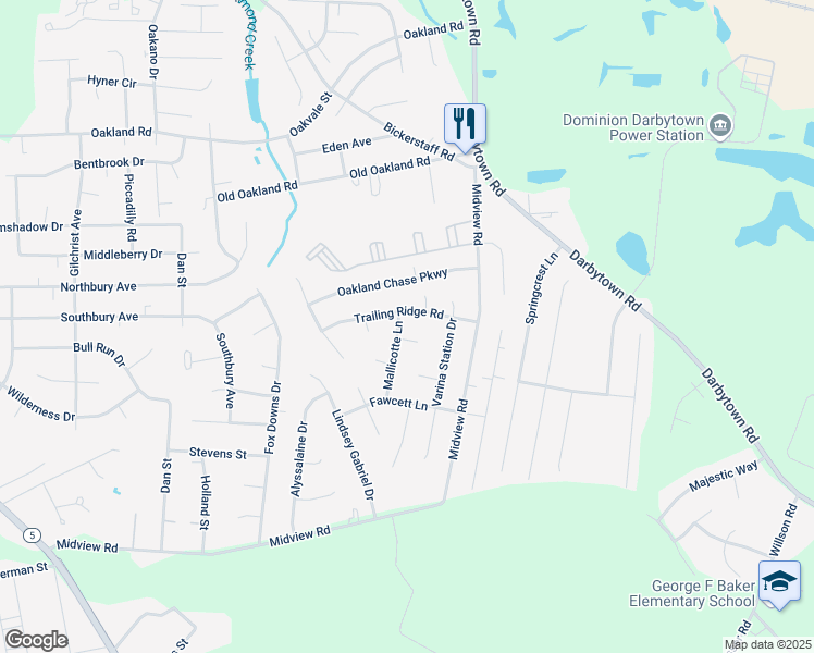 map of restaurants, bars, coffee shops, grocery stores, and more near 6305 Mallicotte Lane in Henrico
