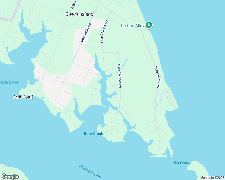map of restaurants, bars, coffee shops, grocery stores, and more near 756 Gum Thicket Road in Gwynn