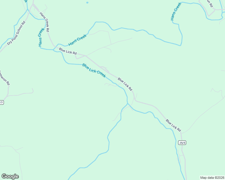 map of restaurants, bars, coffee shops, grocery stores, and more near 5636 Blue Lick Road in Lindside
