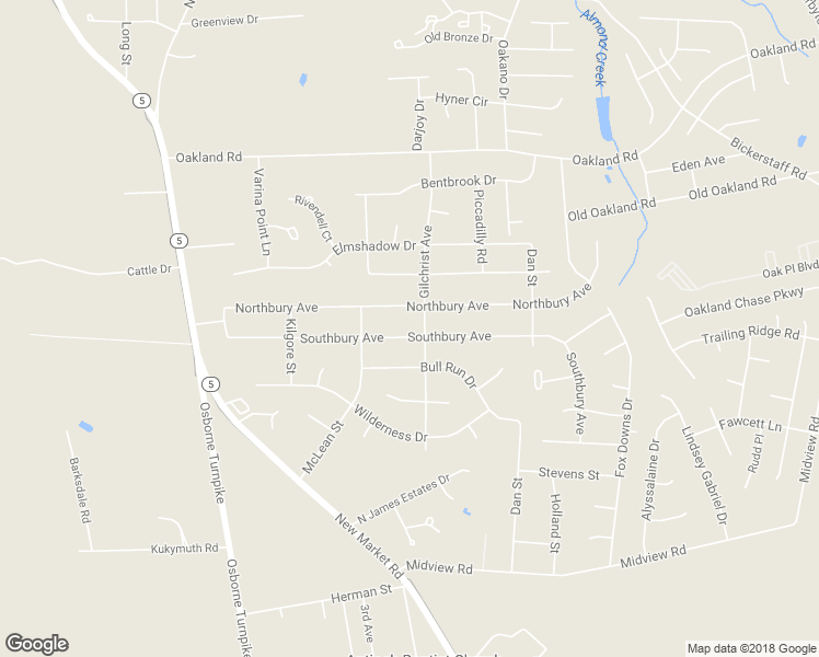 map of restaurants, bars, coffee shops, grocery stores, and more near 1312 Southbury Avenue in Richmond