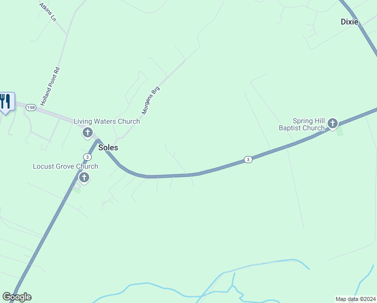 map of restaurants, bars, coffee shops, grocery stores, and more near 971 Buckley Hall Road in Dutton