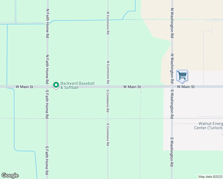 map of restaurants, bars, coffee shops, grocery stores, and more near 5512 West Main Street in Turlock