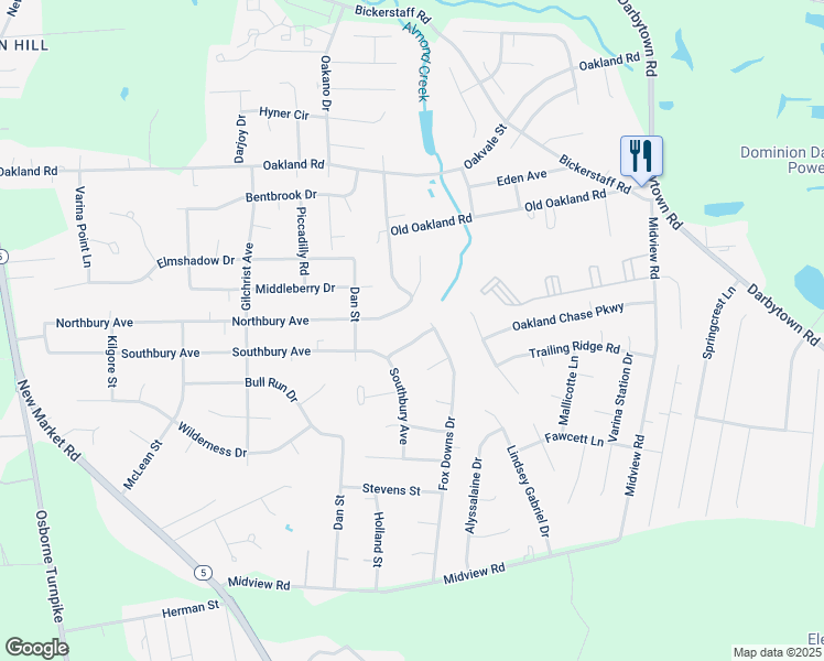 map of restaurants, bars, coffee shops, grocery stores, and more near 1718 Winesap Dr in Richmond