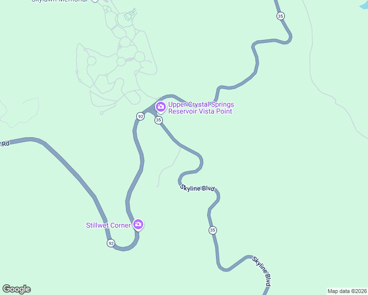 map of restaurants, bars, coffee shops, grocery stores, and more near 11222 Skyline Boulevard in Woodside