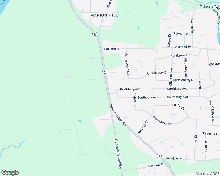 map of restaurants, bars, coffee shops, grocery stores, and more near 6311 Osborne Turnpike in Richmond