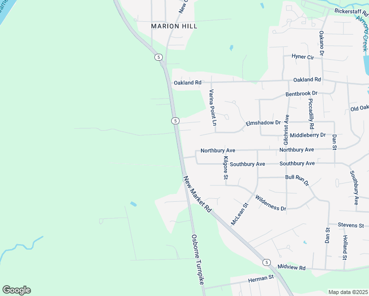 map of restaurants, bars, coffee shops, grocery stores, and more near 6311 Osborne Turnpike in Richmond