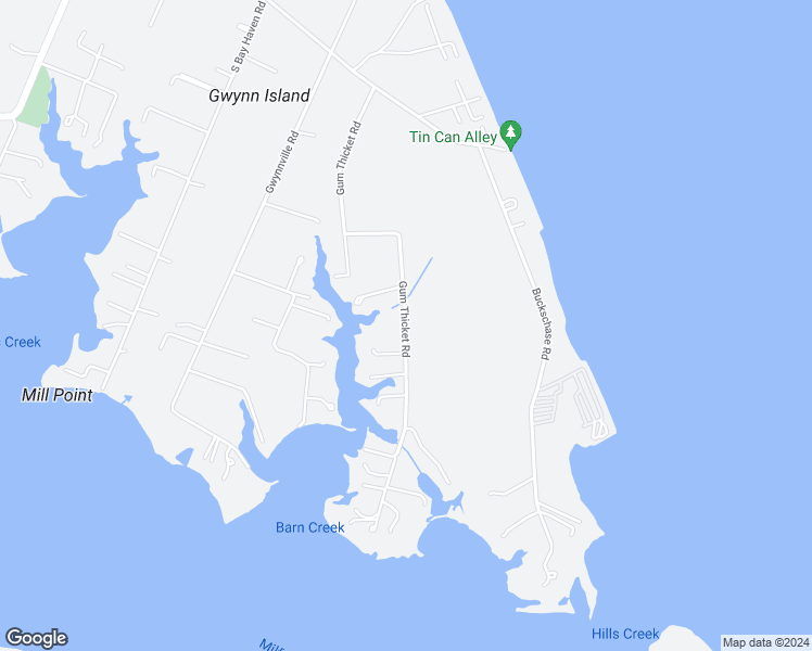 map of restaurants, bars, coffee shops, grocery stores, and more near 655 Gum Thicket Road in Gwynn