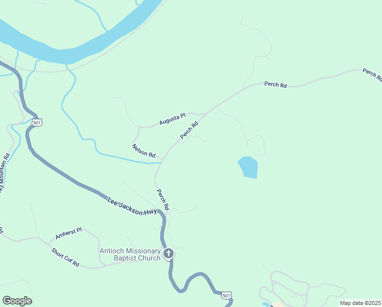 map of restaurants, bars, coffee shops, grocery stores, and more near 1039 Calloway Cottage Trail in Lynchburg