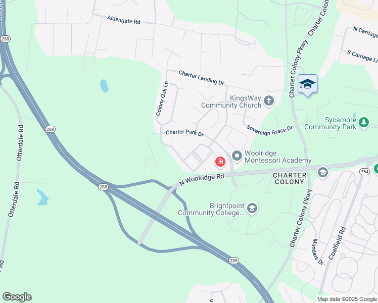 map of restaurants, bars, coffee shops, grocery stores, and more near 14001 Briars Circle in Midlothian