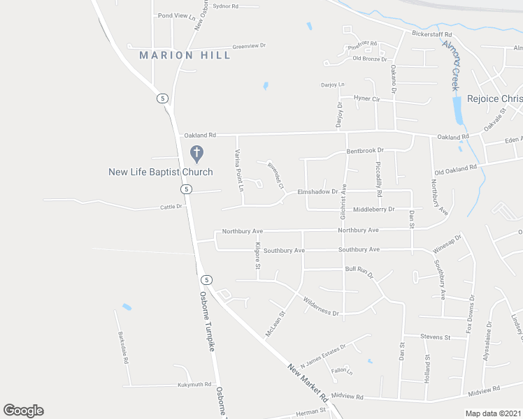 map of restaurants, bars, coffee shops, grocery stores, and more near 1113 Elmshadow Drive in Richmond