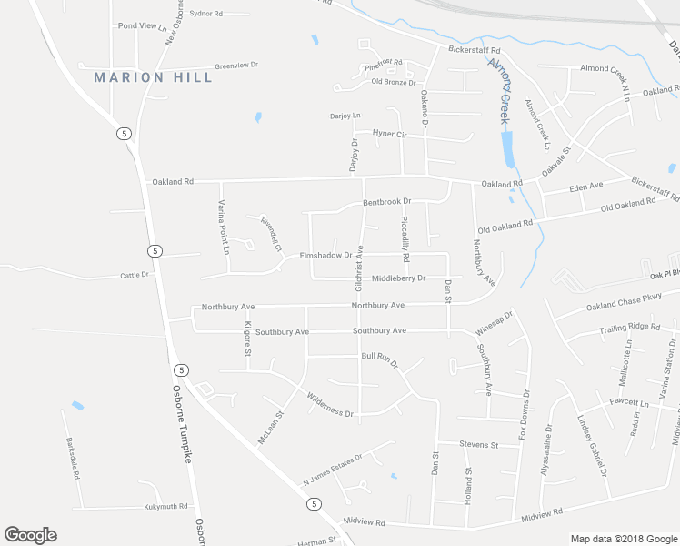 map of restaurants, bars, coffee shops, grocery stores, and more near 1208 Middleberry Drive in Richmond