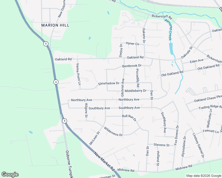 map of restaurants, bars, coffee shops, grocery stores, and more near 1202 Middleberry Drive in Richmond
