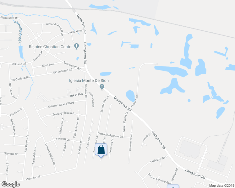 map of restaurants, bars, coffee shops, grocery stores, and more near 1950 Darbytown Road in Henrico