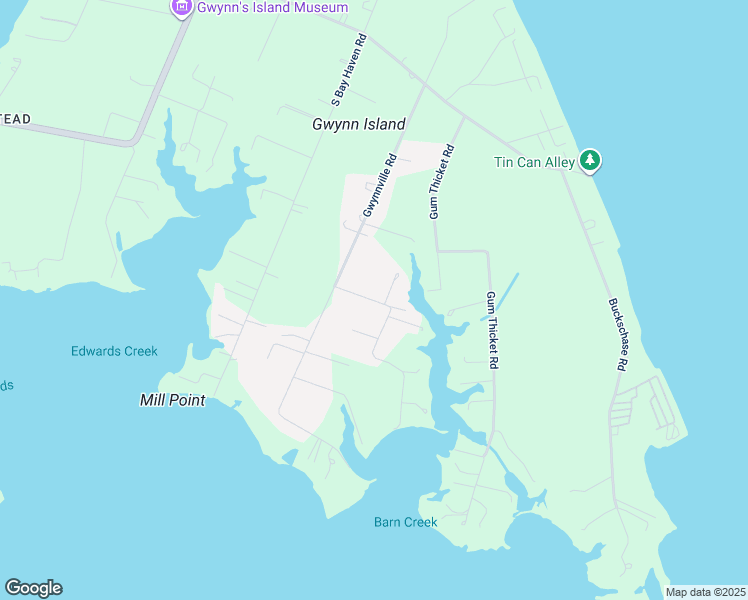 map of restaurants, bars, coffee shops, grocery stores, and more near Henry's Road in Gwynn