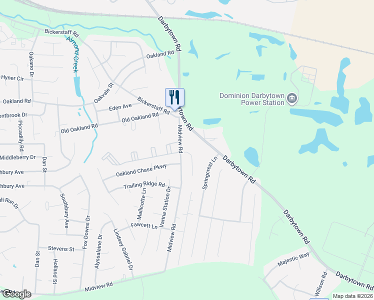 map of restaurants, bars, coffee shops, grocery stores, and more near 6231 Habersham Drive in Henrico