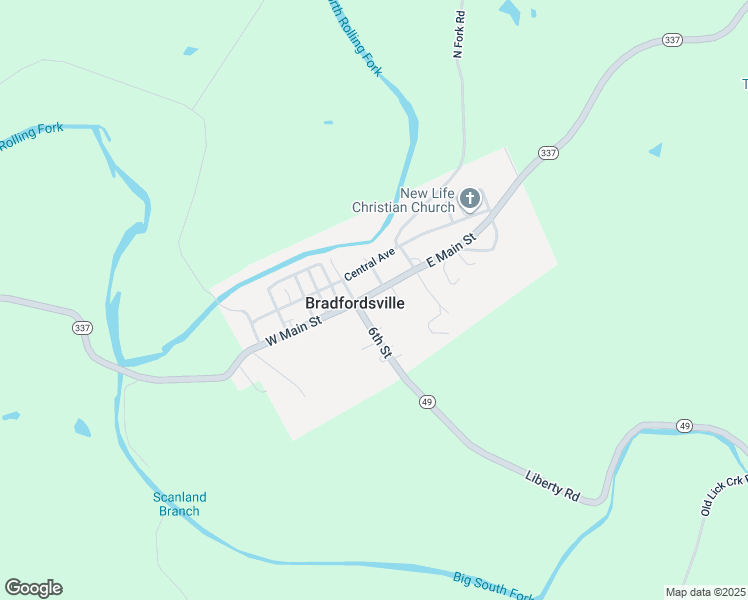 Bradfordsville KY Walk Score