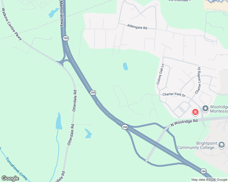 map of restaurants, bars, coffee shops, grocery stores, and more near 327 Old Otterdale Road in Midlothian
