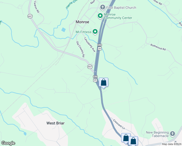 map of restaurants, bars, coffee shops, grocery stores, and more near 65-67 Cedar Gate Road in Monroe