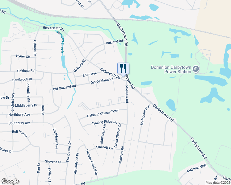 map of restaurants, bars, coffee shops, grocery stores, and more near 1733 Old Oakland Road in Richmond