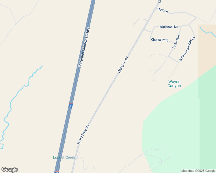 map of restaurants, bars, coffee shops, grocery stores, and more near Old U.S. 91 in Cedar City