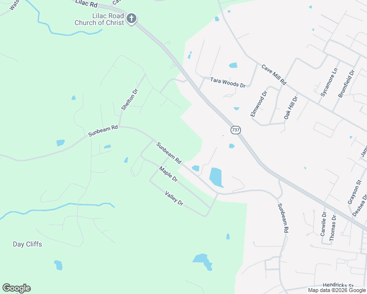 map of restaurants, bars, coffee shops, grocery stores, and more near 1710 Sunbeam Road in Leitchfield