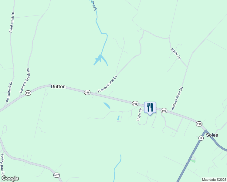 map of restaurants, bars, coffee shops, grocery stores, and more near 9467 Dutton Road in Dutton