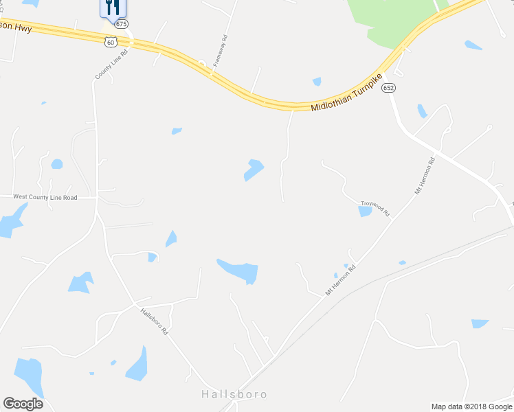 map of restaurants, bars, coffee shops, grocery stores, and more near 17105 Midlothian Turnpike in Midlothian