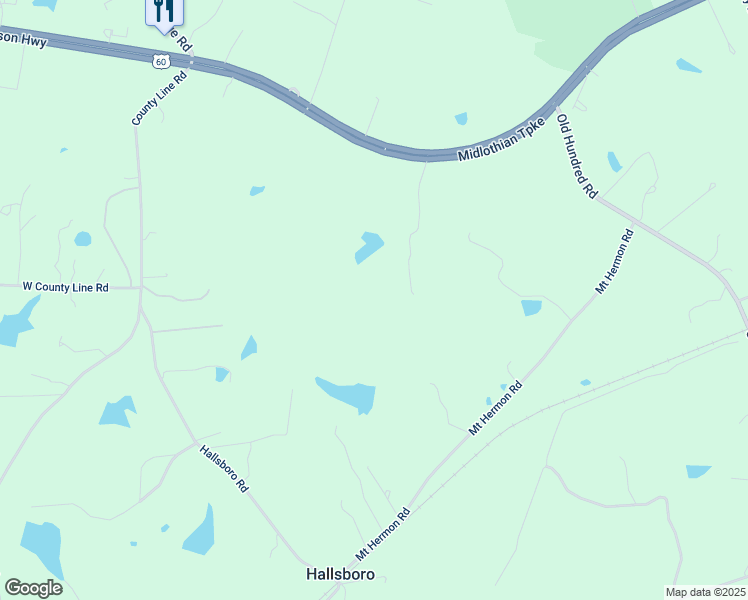 map of restaurants, bars, coffee shops, grocery stores, and more near 17105 Midlothian Turnpike in Midlothian