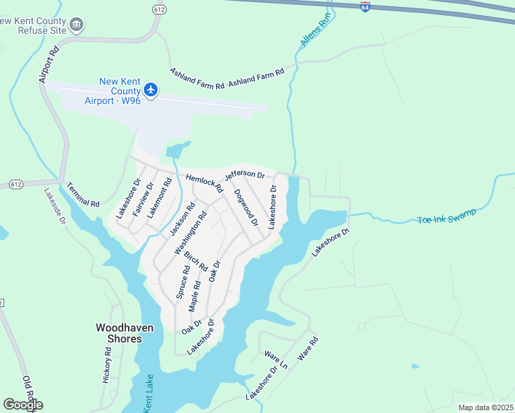 map of restaurants, bars, coffee shops, grocery stores, and more near 6616 Red Bud Drive in Quinton