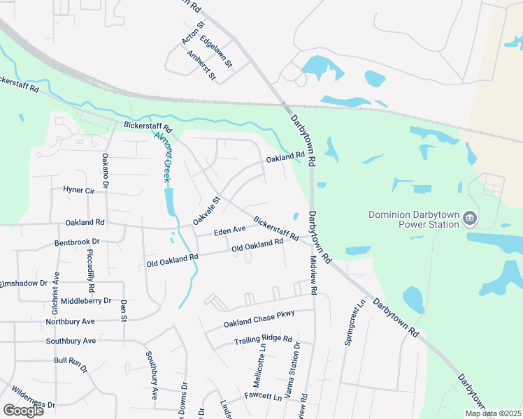 map of restaurants, bars, coffee shops, grocery stores, and more near 1719 Almond Creek Place in Richmond